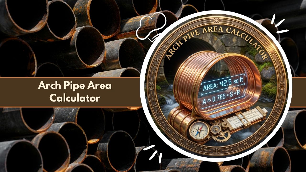 Arch Pipe Area Calculator