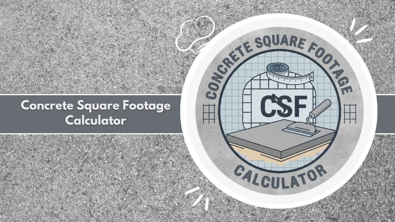 Concrete Square Footage Calculator