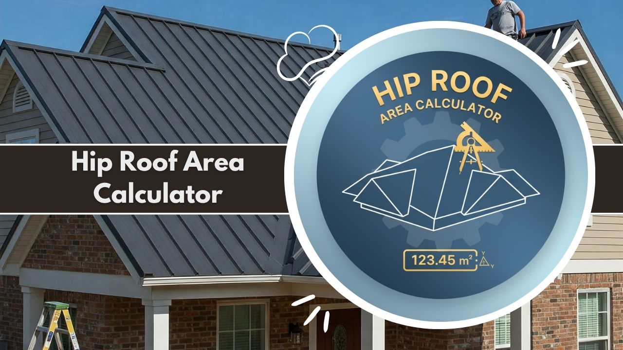 Hip Roof Area Calculator