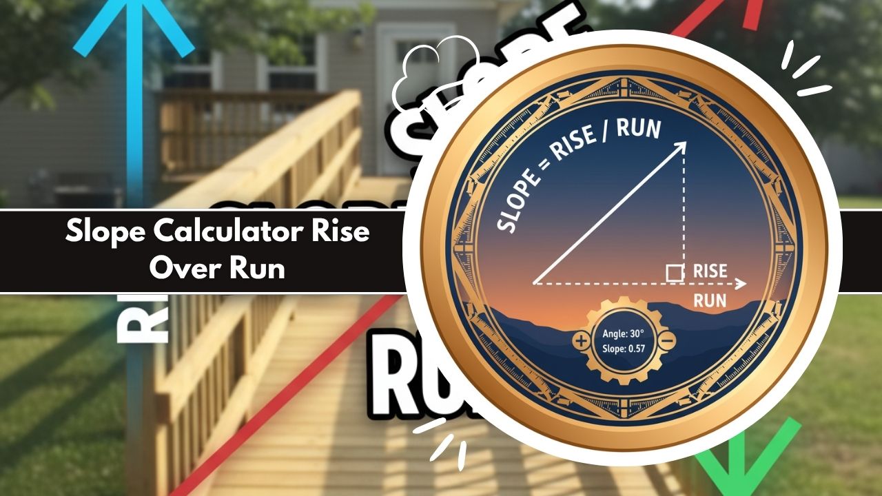 Slope Calculator Rise Over Run