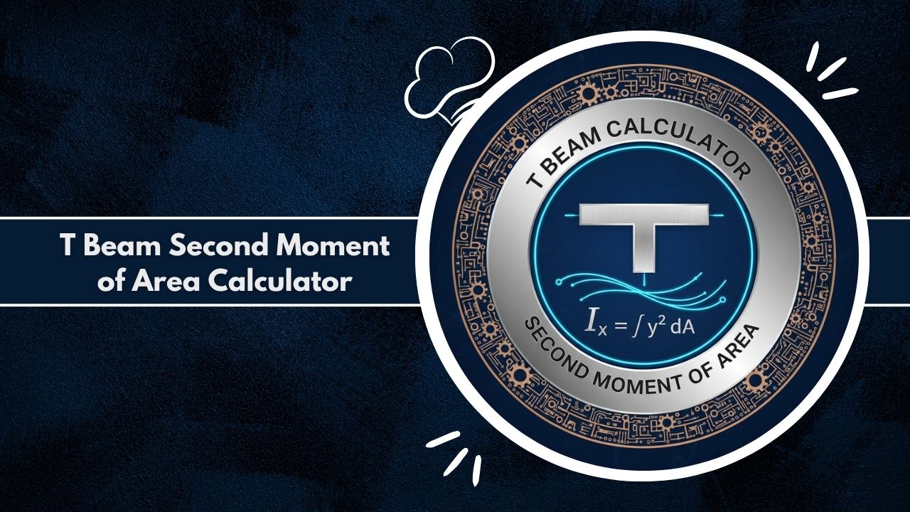 T Beam Second Moment of Area Calculator