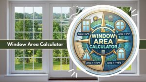 Window Area Calculator – Glass, Frame & Total Surface Area